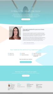 Website Copy and Design Dr Melanie Farr